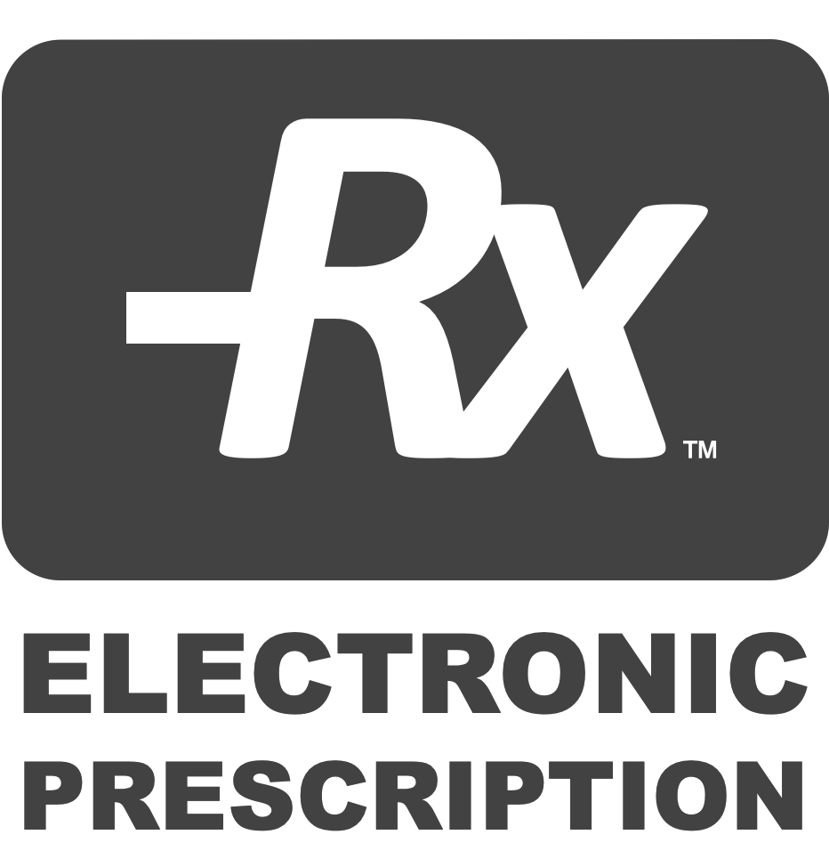 Rx text logo black